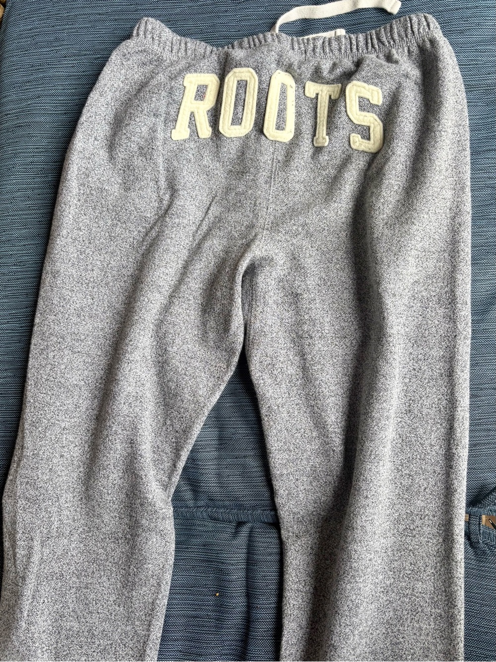 Roots Salt & Pepper Classic Sweatpants – Spellout Logo on Back